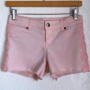 Cat & Jack Peach Denim Shorts Sz 10/12